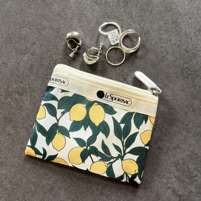 【LEE4月号】特別付録レスポートサックのレモン柄ポーチセット