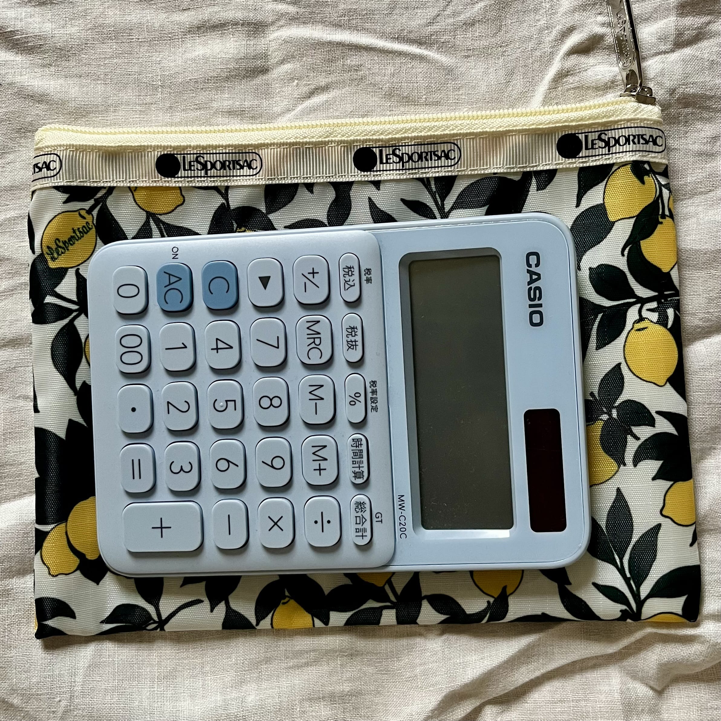 ポーチ　電卓