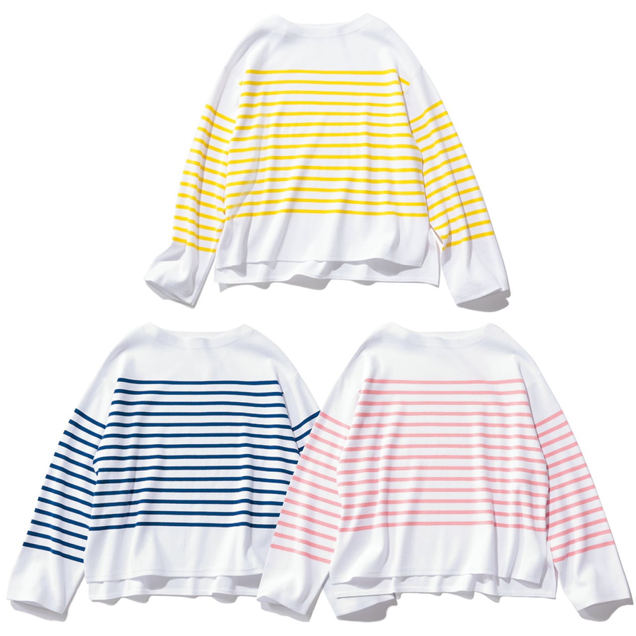 12closet（トゥエルブクローゼット）【洗える】ボートネックボーダーニット