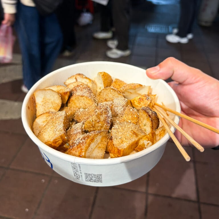 台湾「寧夏夜市」　焼きエリンギ