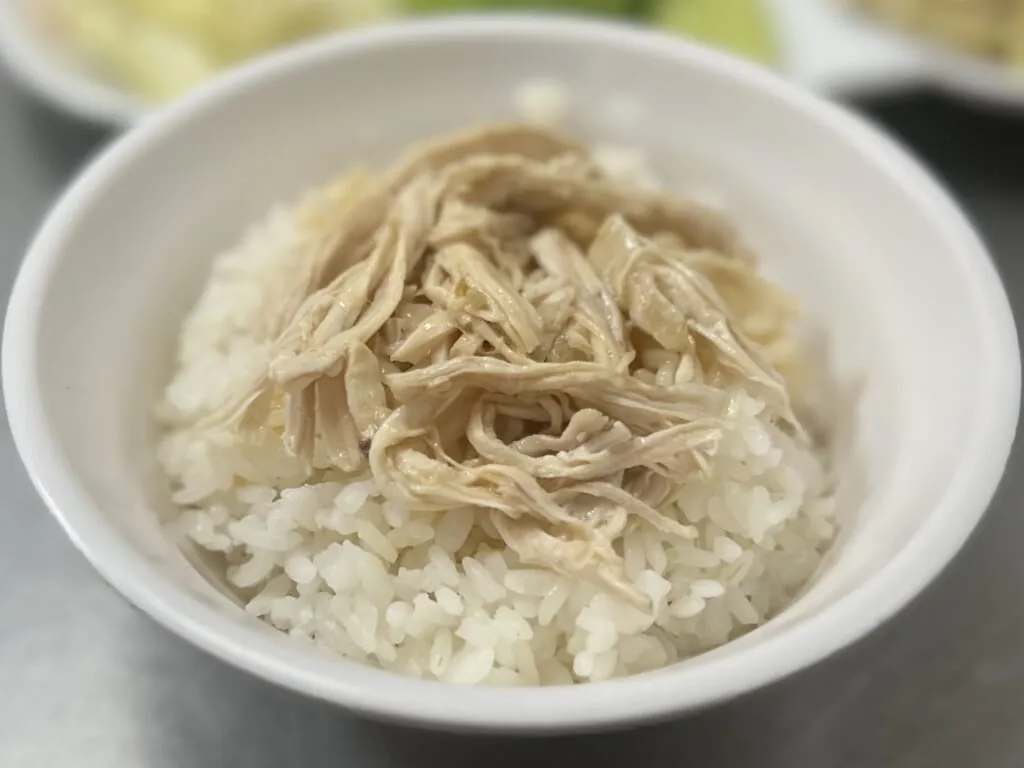 台湾「梁記嘉義鶏肉飯」　鶏肉飯