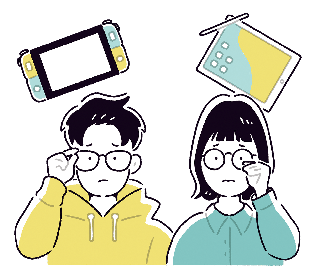 「近視パンデミック」を知ってますか？イメージイラスト