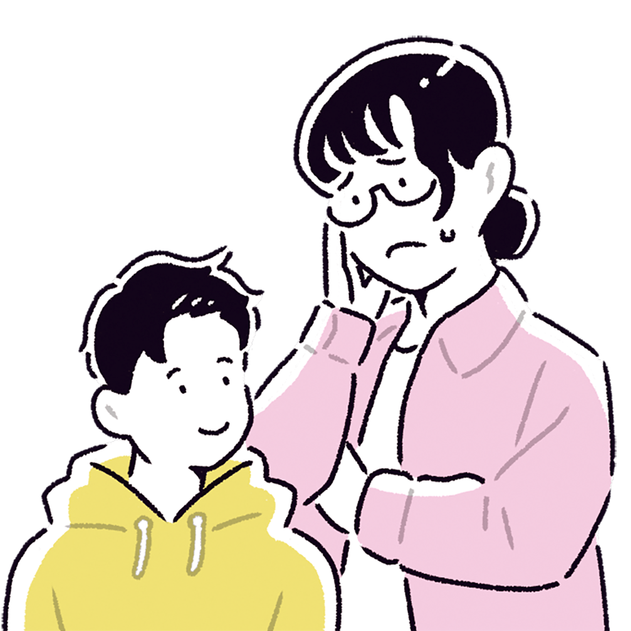 親の近視は子どもに遺伝しますか？イメージイラスト