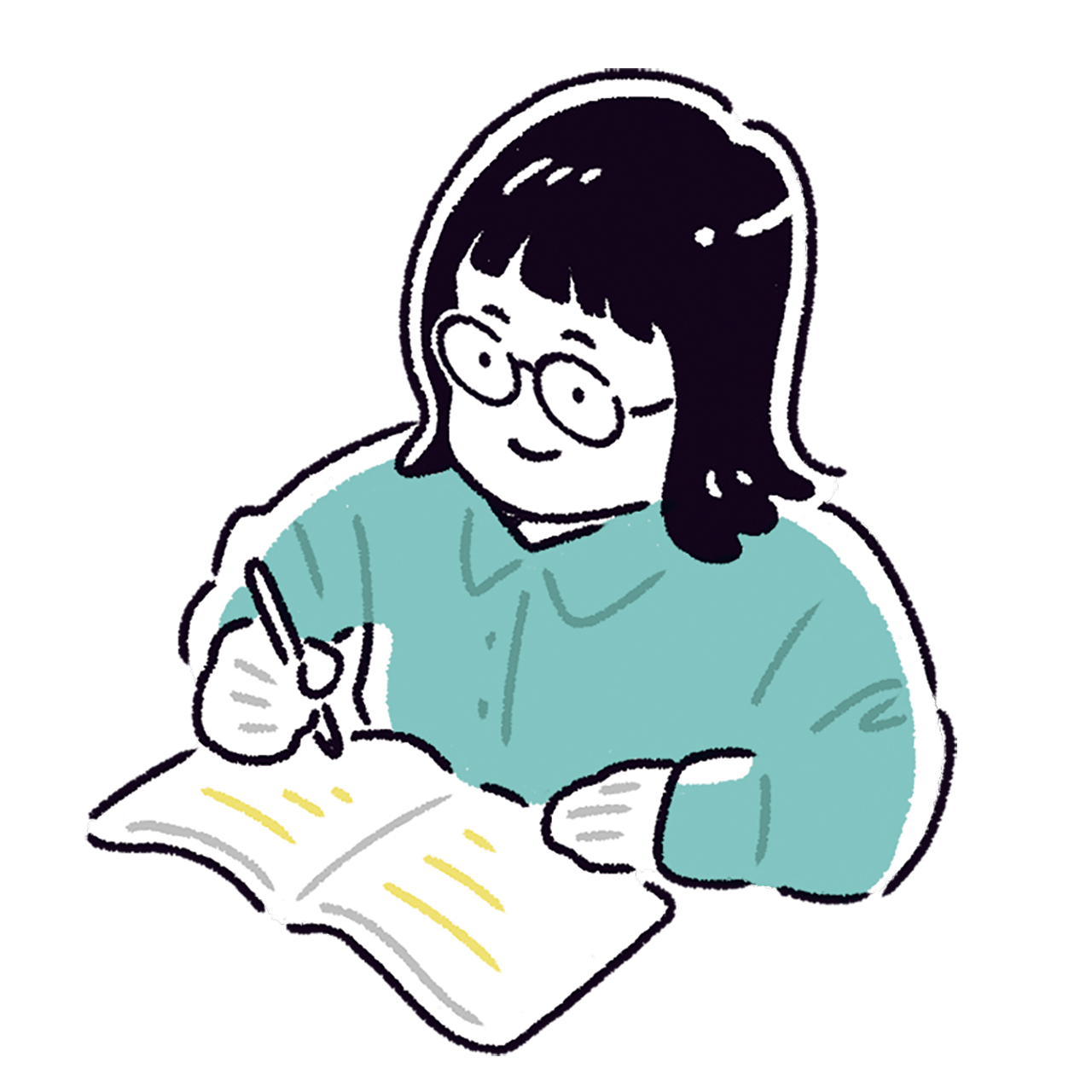 学校で見えないときだけメガネをかけているのですが、その使い方でよいのでしょうか？イメージイラスト