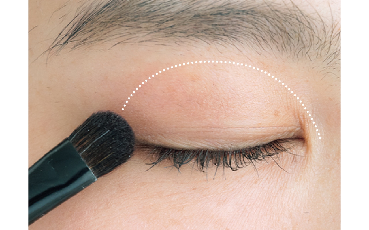 シャドウは横に広めに