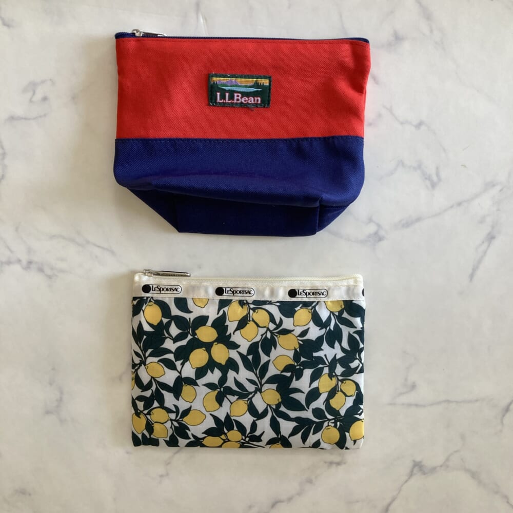 LEE4月号レビュー　レモン柄ポーチセット　LeSportsac