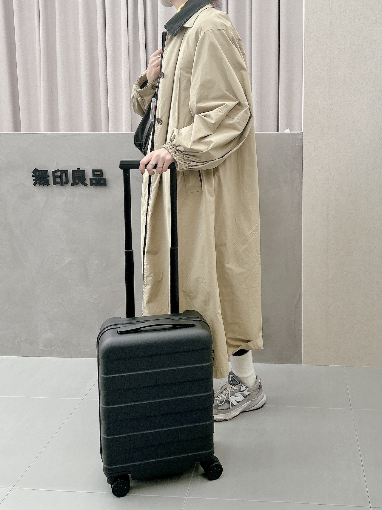 無印良品「バーを自由に調節できる ハードキャリーケース」20Lを使用