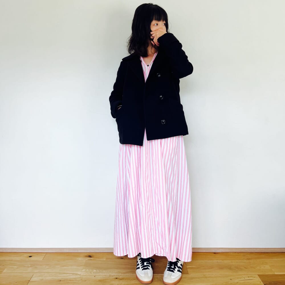 adidas Originals SAMBA OG クリームホワイト
POPLIN STRIPE SMOCKING DRESS Mala KALANCHOE
