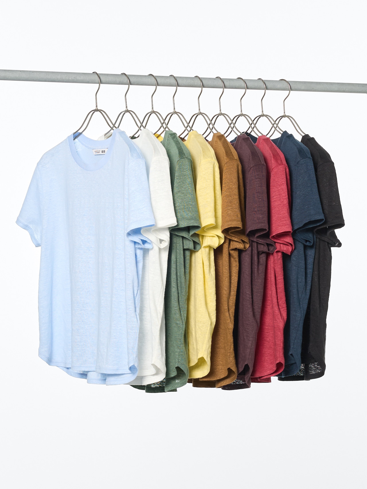 UNIQLO and COMPTOIR DES COTONNIERS　2026年春夏コレクション　リネンクルーネックTのカラーバリエーション