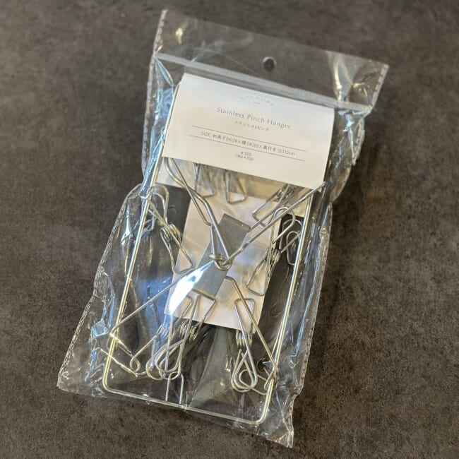 3COINSの「ステンレス8ピンチ」