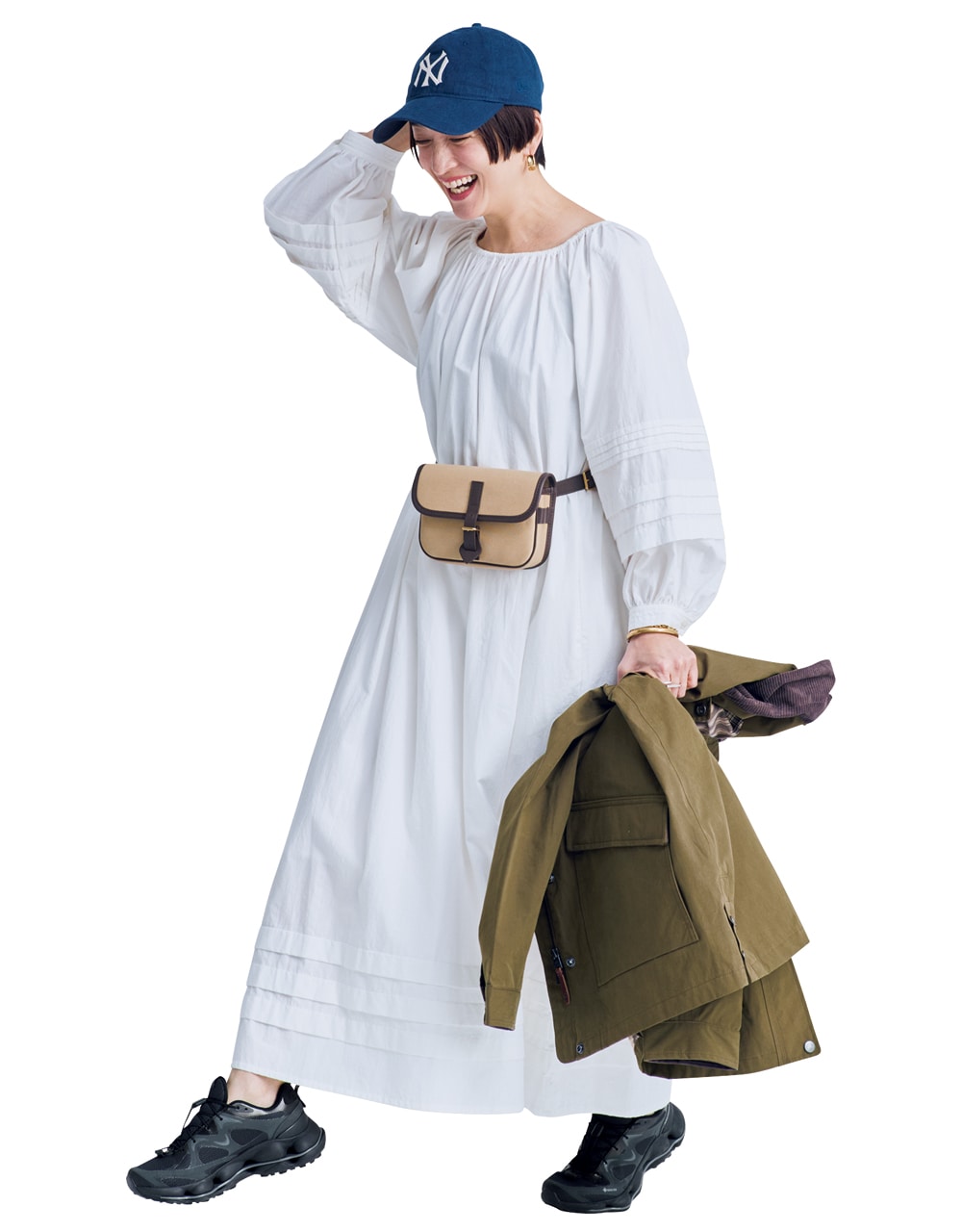 【MERRELL(メレル)】「 SPEED ARC MATIS GORE-TEXR®」スニーカーコーデ 高山都さん