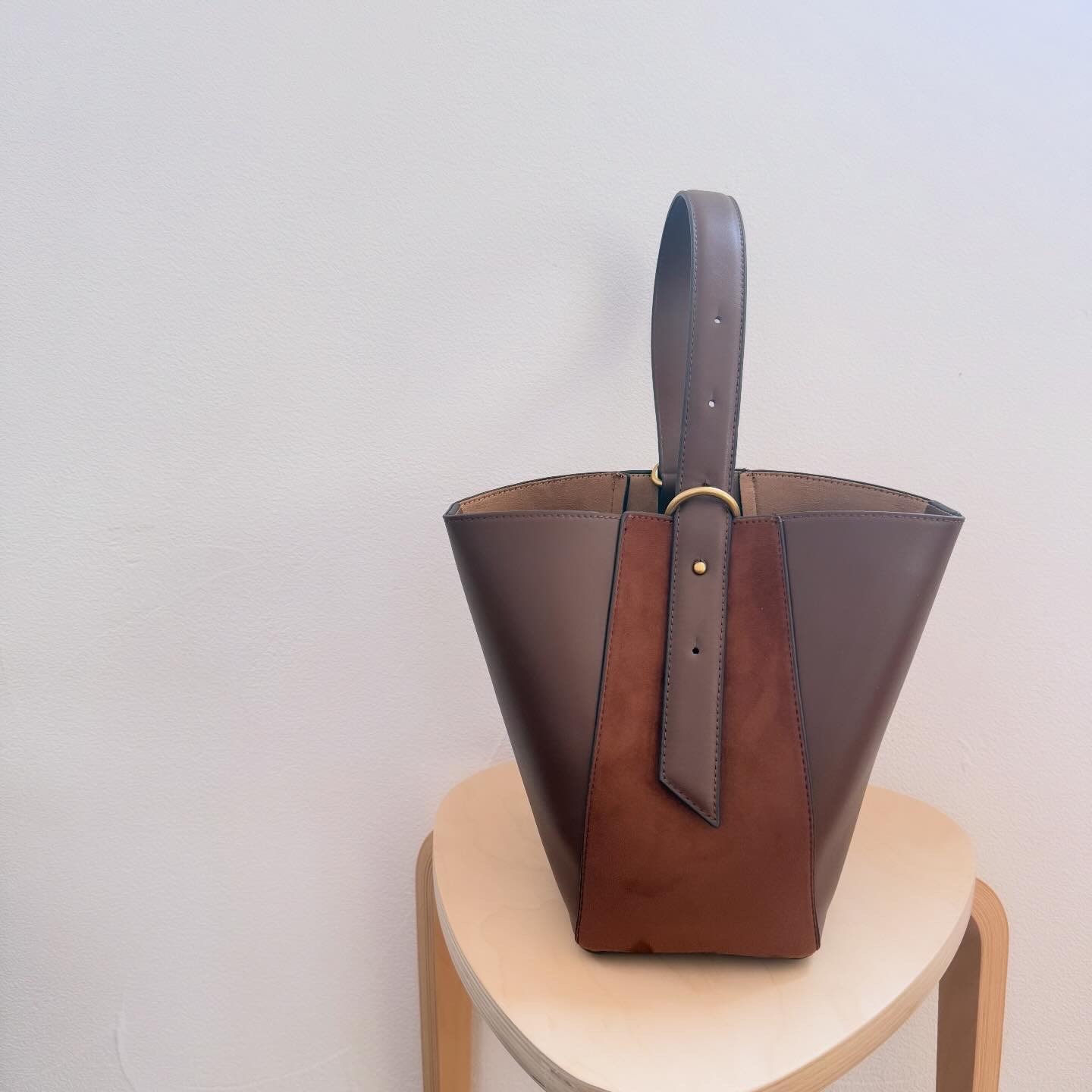 ZARA コンビバケットバッグ