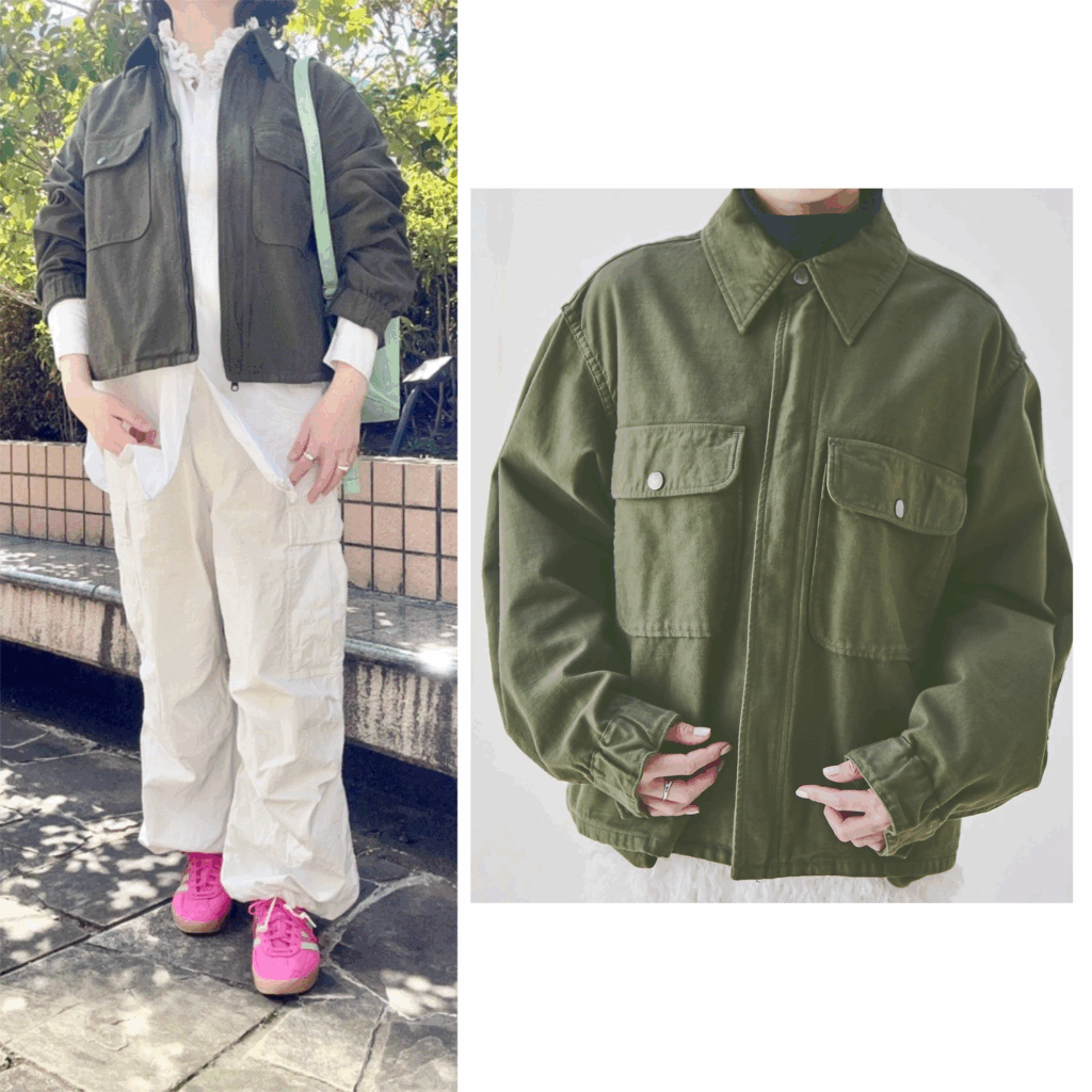 【エディター偏愛アイテム】もう、春アウターに迷わない！　「Oblada」の万能カーキジャケット　#LEEマルシェ