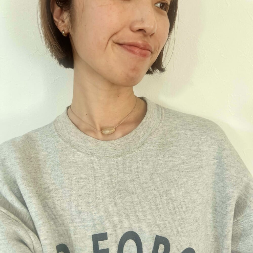 ネックレス　EMILY /BLUE コーデ