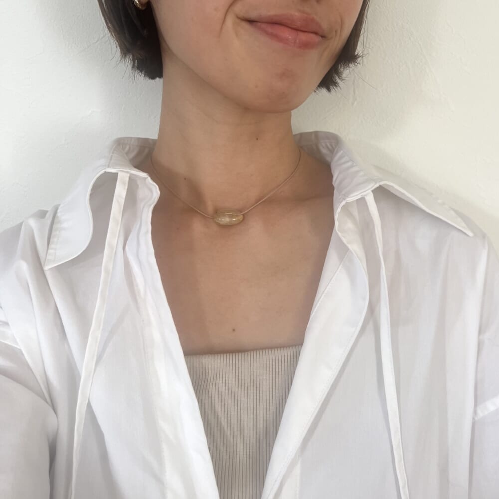 ネックレス　EMILY /BLUE コーデ