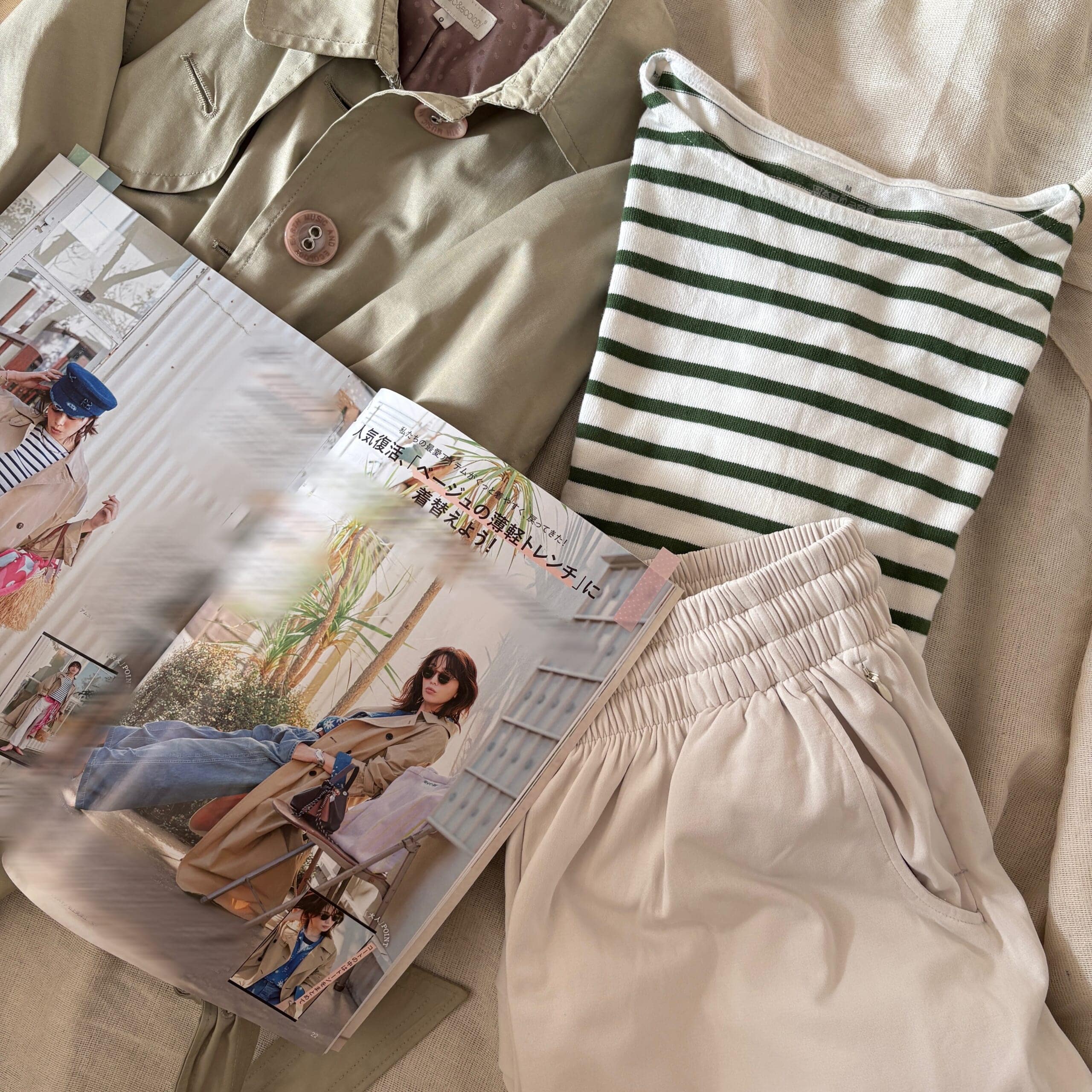 LEE4月号レビュー
トレンチコート