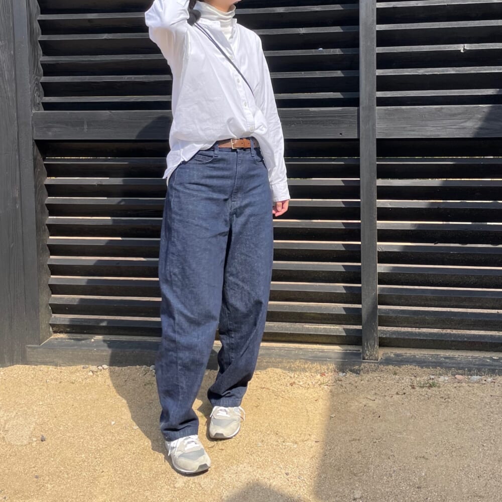 公園コーデ　無印良品　カジュアル　シンプル　ママコーデ