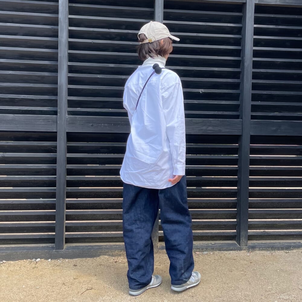 公園コーデ　無印良品　カジュアル　シンプル　ママコーデ