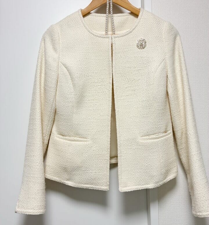 入学式用のツイードジャケット