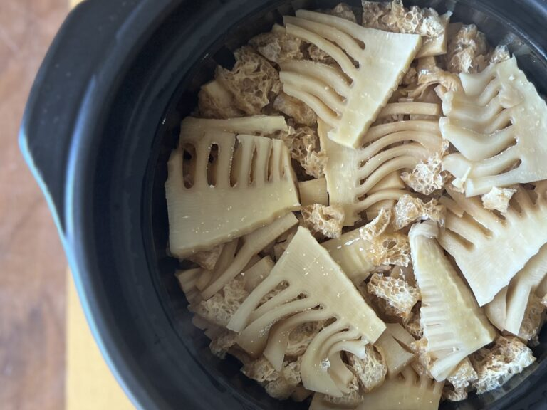 icocoさん作　榎本美沙さん「基本のたけのこご飯」　炊き上がり