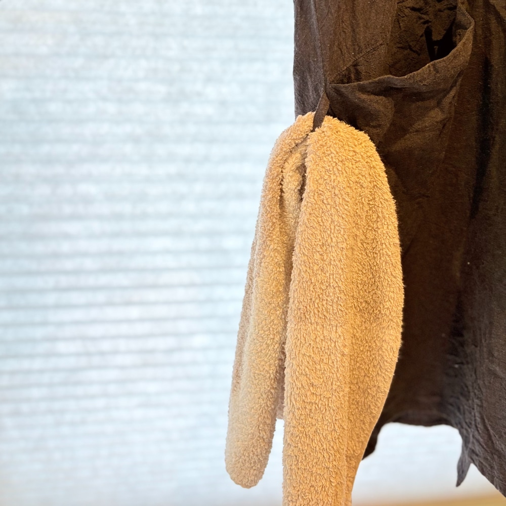 無印良品　着脱しやすい　割烹着