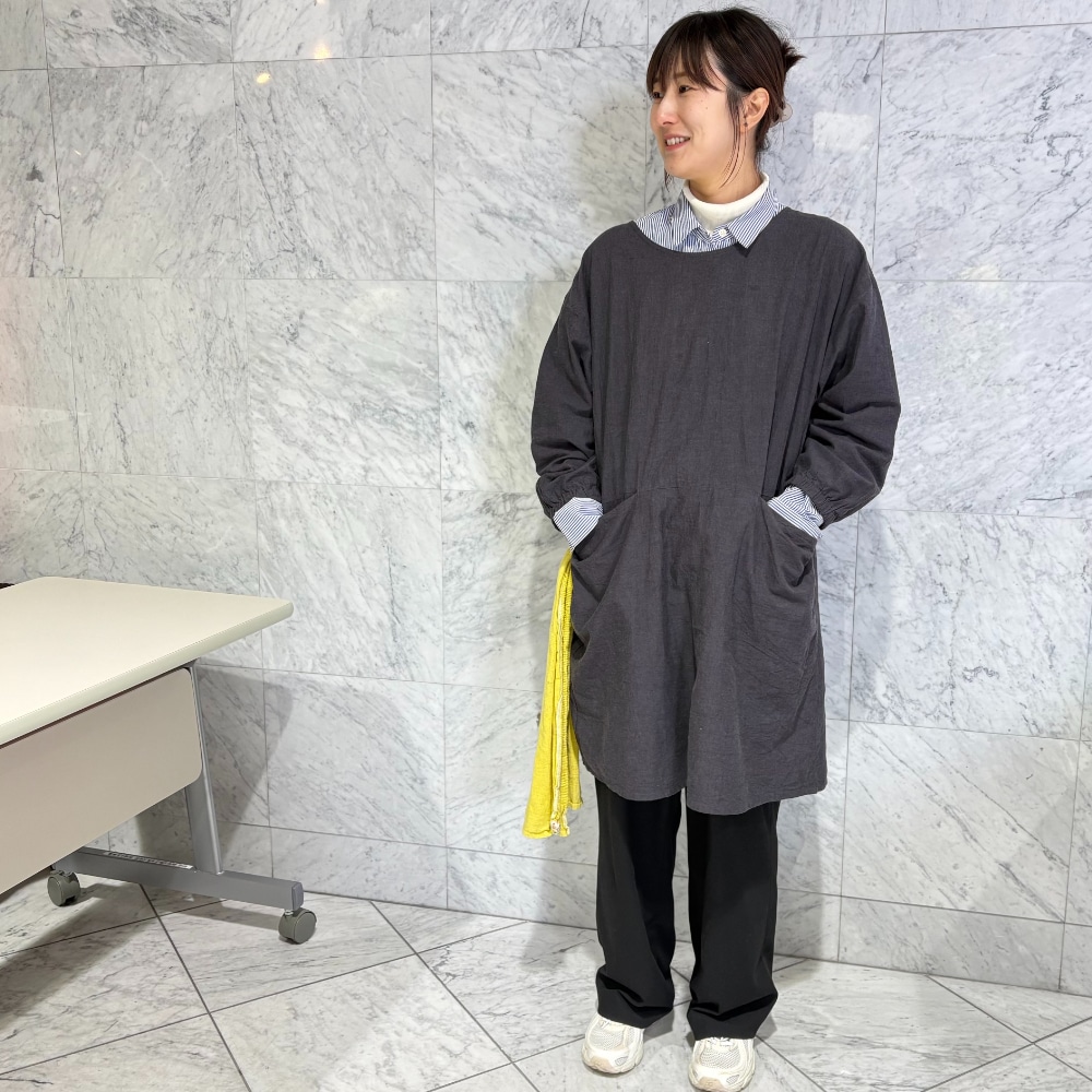 無印良品　着脱しやすい　割烹着