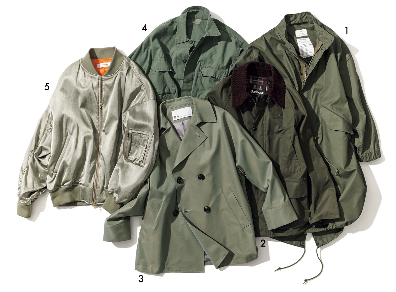 スタイリスト石上美津江さんイチオシの【カーキの辛口アウター５選】