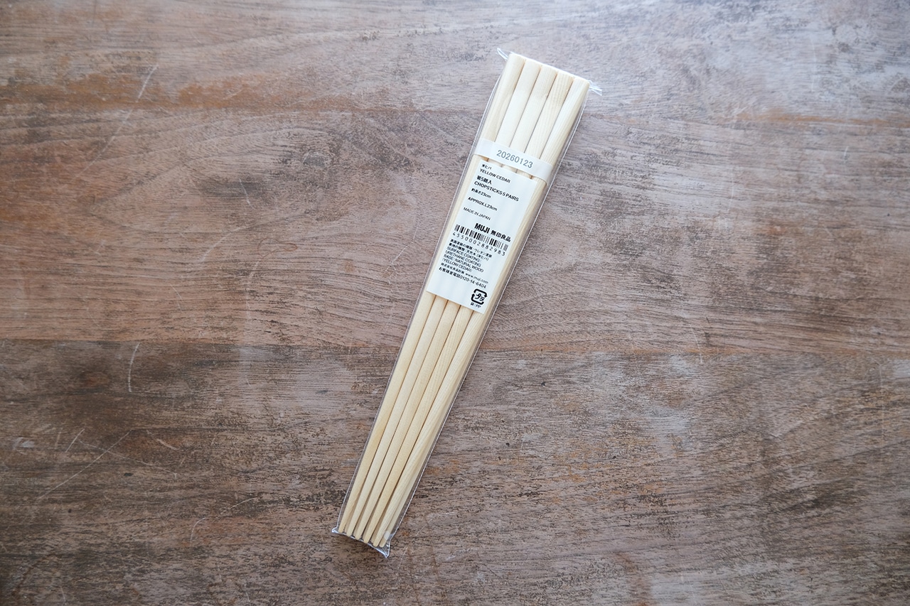 米ヒバ箸5膳入約長さ23cm(790円)