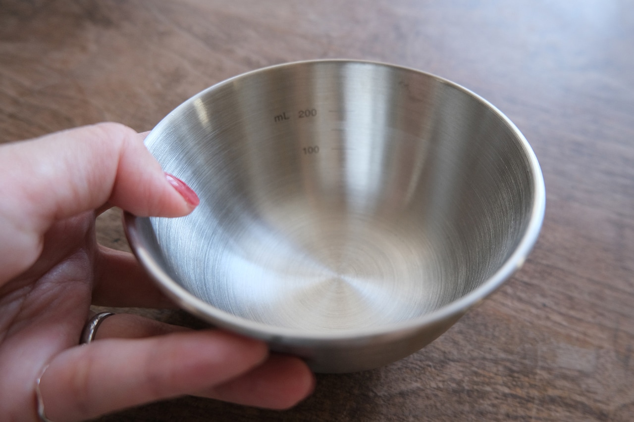 ステンレスボール XXS約直径11×高さ5.5cm 使用シーン