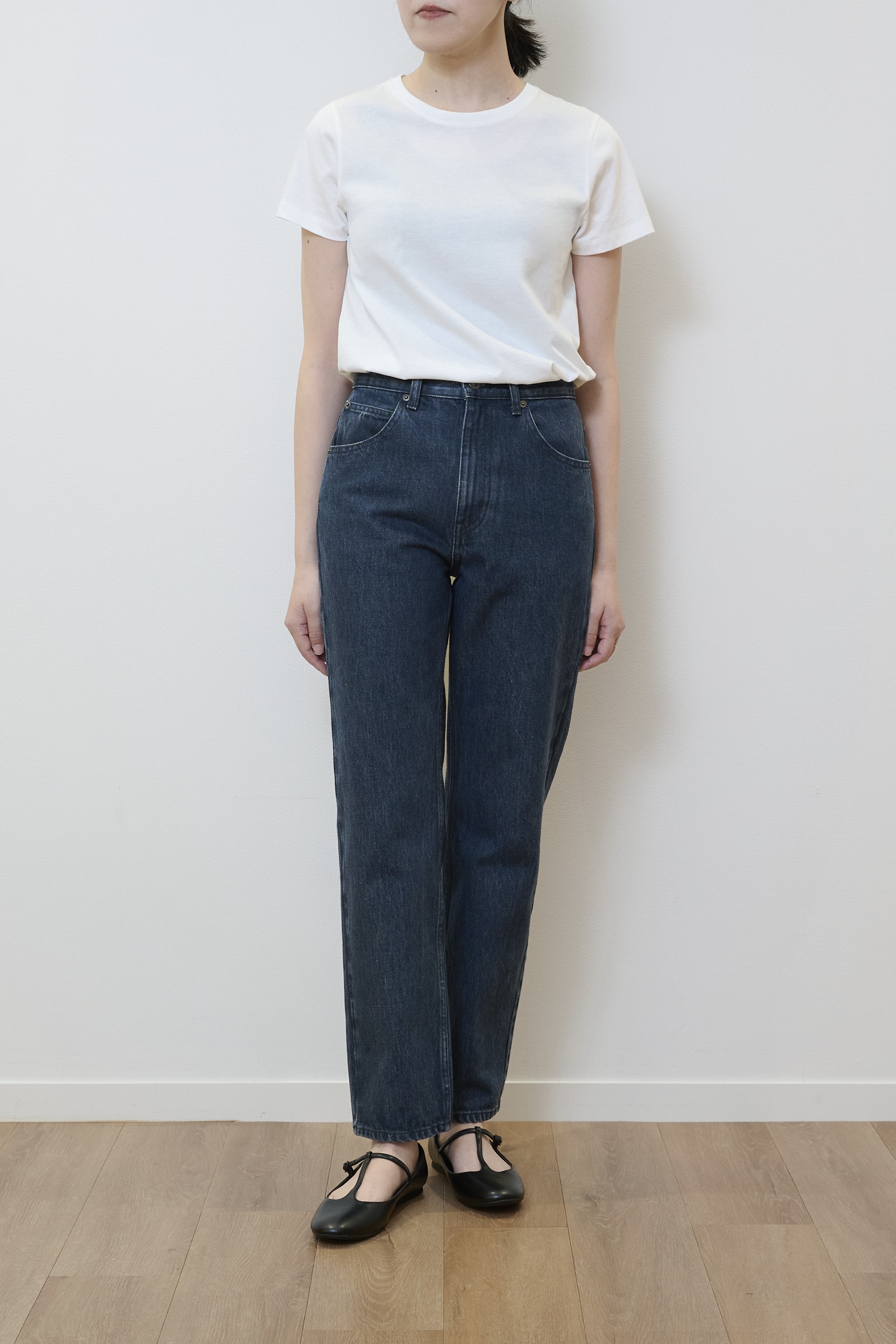 ユニクロ ユー　ハイライズレギュラージーンズを試着