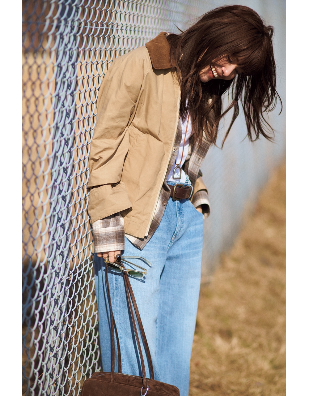 【Barbour（バブアー）】のジップブルゾンコーデ 垣内彩未さん