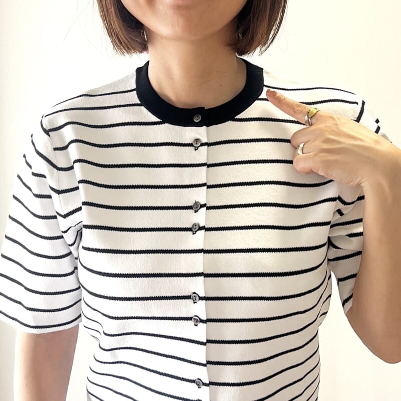 emmi　カーディガン　半袖　接触冷感　UVカット　紫外線対策　高機能服
