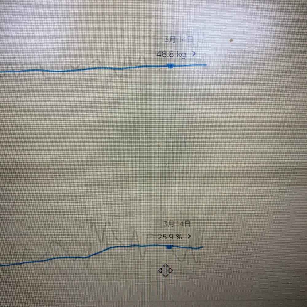 40代ダイエット　体重　体脂肪率