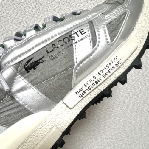 スニーカー 靴 ハイテク シルバー ラコステ アダムエロペ