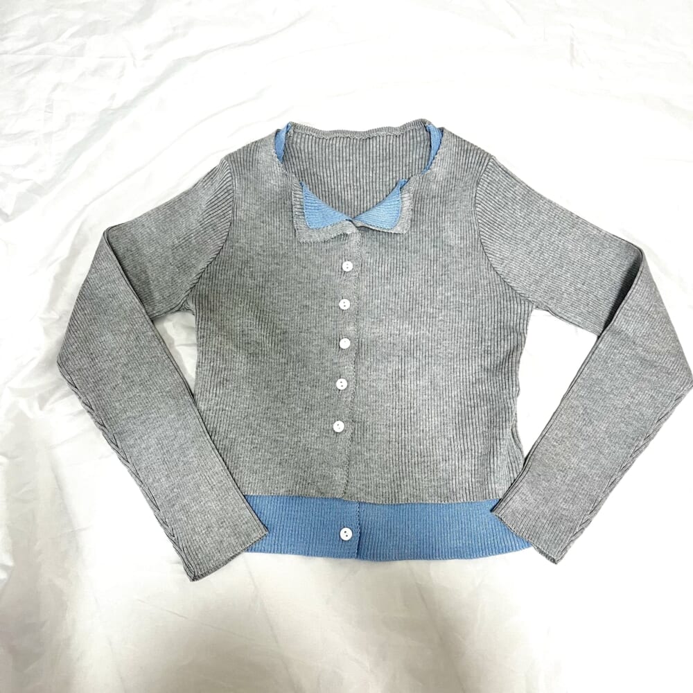 しまむら　レディース　ニットカーディガン（ATSUKO）