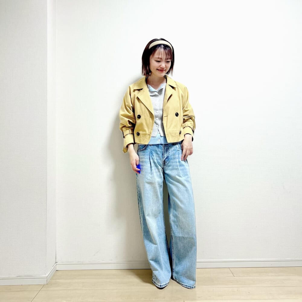 ファッション　コーデ　コーディネート　　春服　トレンチ　通勤コーデ　休日コーデ