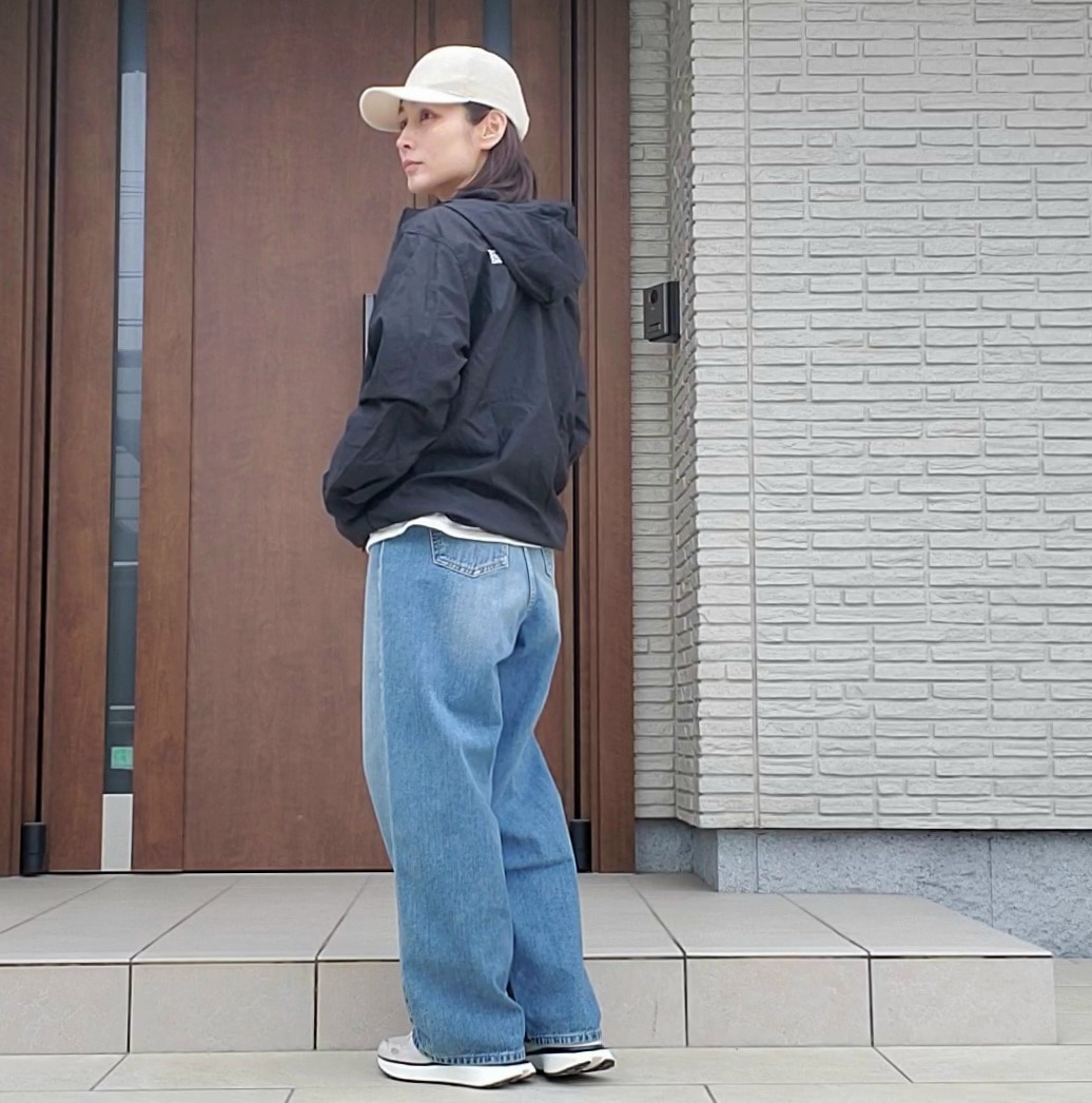 【カジュアルコーデ】THE NORTH FACEのアノラック