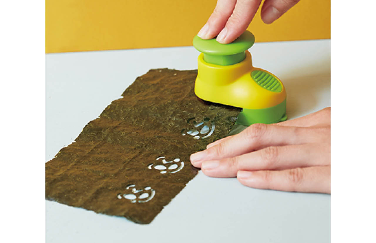 貝印／ちゅーぼーず お弁当応援！ のりパンチ フェイス ベーシック 使用イメージ