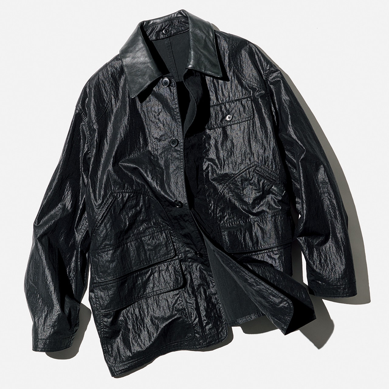 【YLÈVE（イレーヴ）】［黒のハンティングブルゾン］￥74800