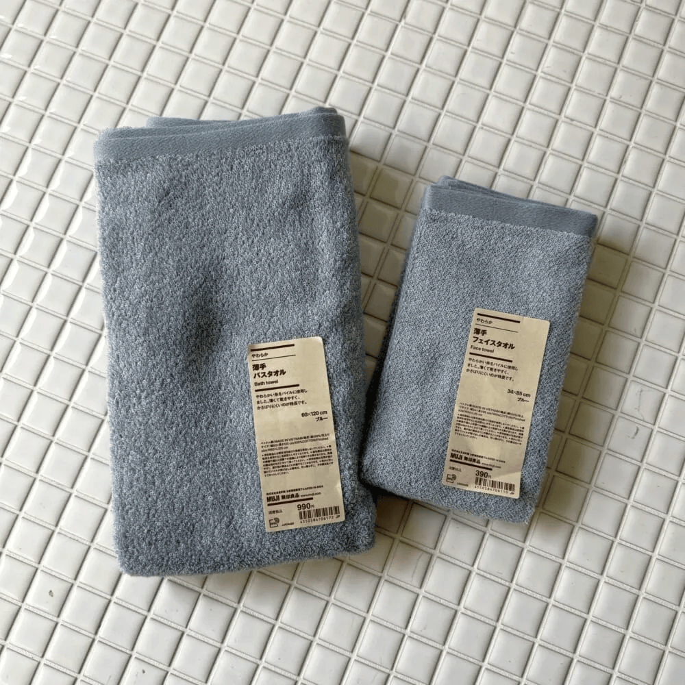 やわらか薄手バスタオル、やわらか薄手フェイスタオル