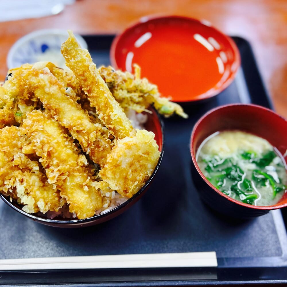 神奈川県足柄上郡中井町　食事処「あさひ」　あさひ食堂　なまず天丼