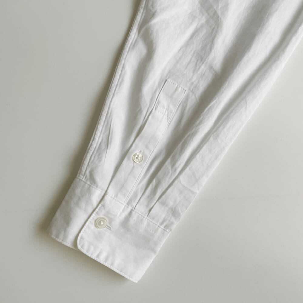 無印良品　スタンドカラー長袖ロングシャツ