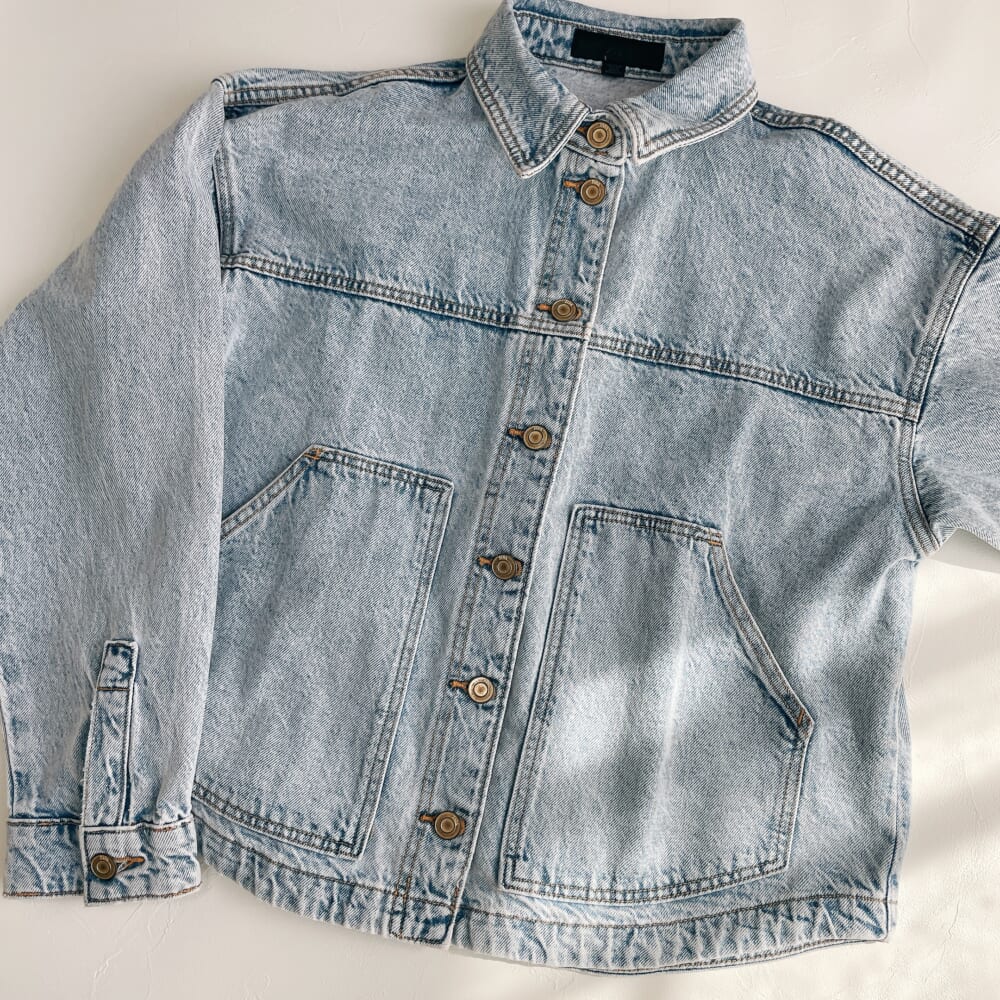 ZARA　デニムジャケット　春コーデ