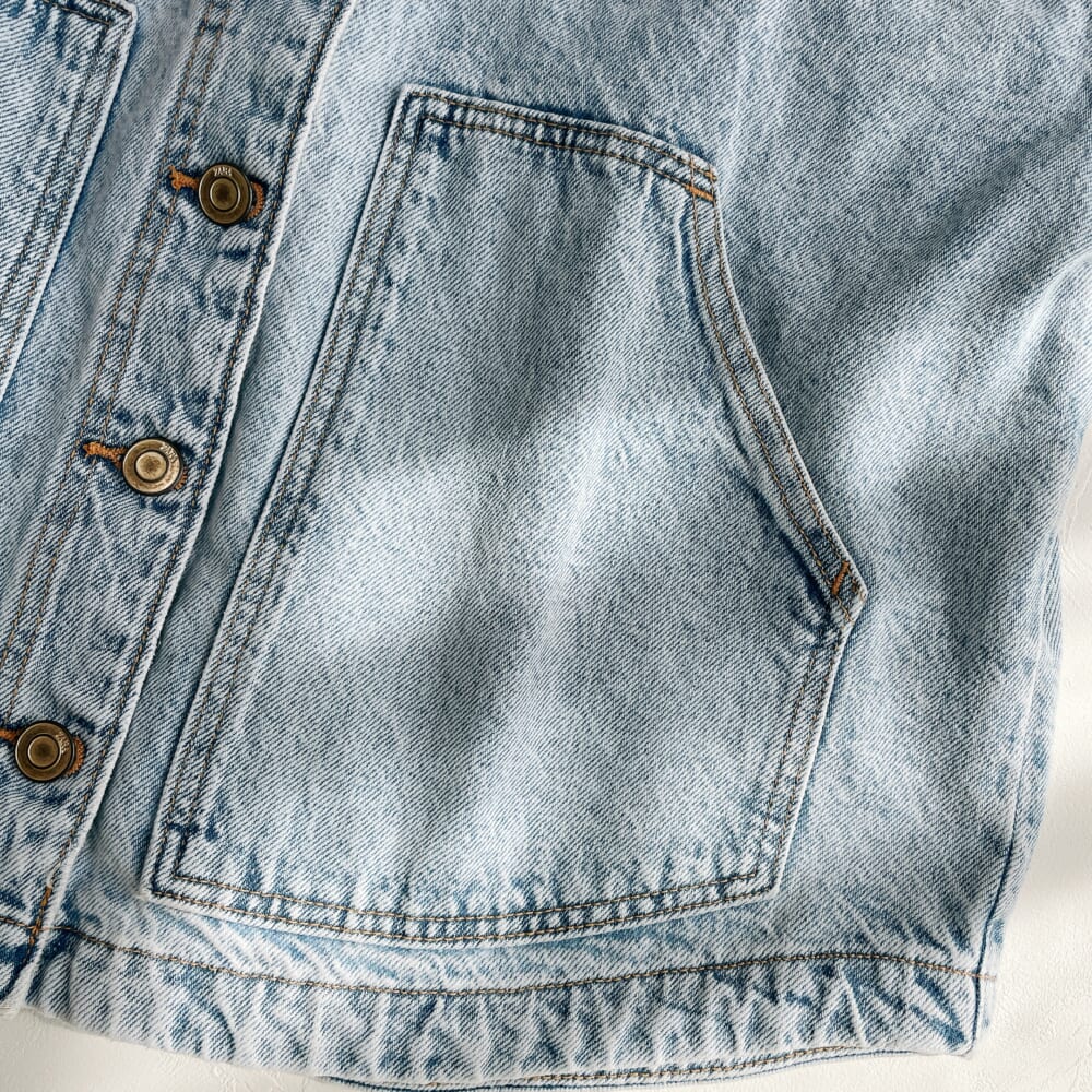 ZARA　デニムジャケット　春コーデ