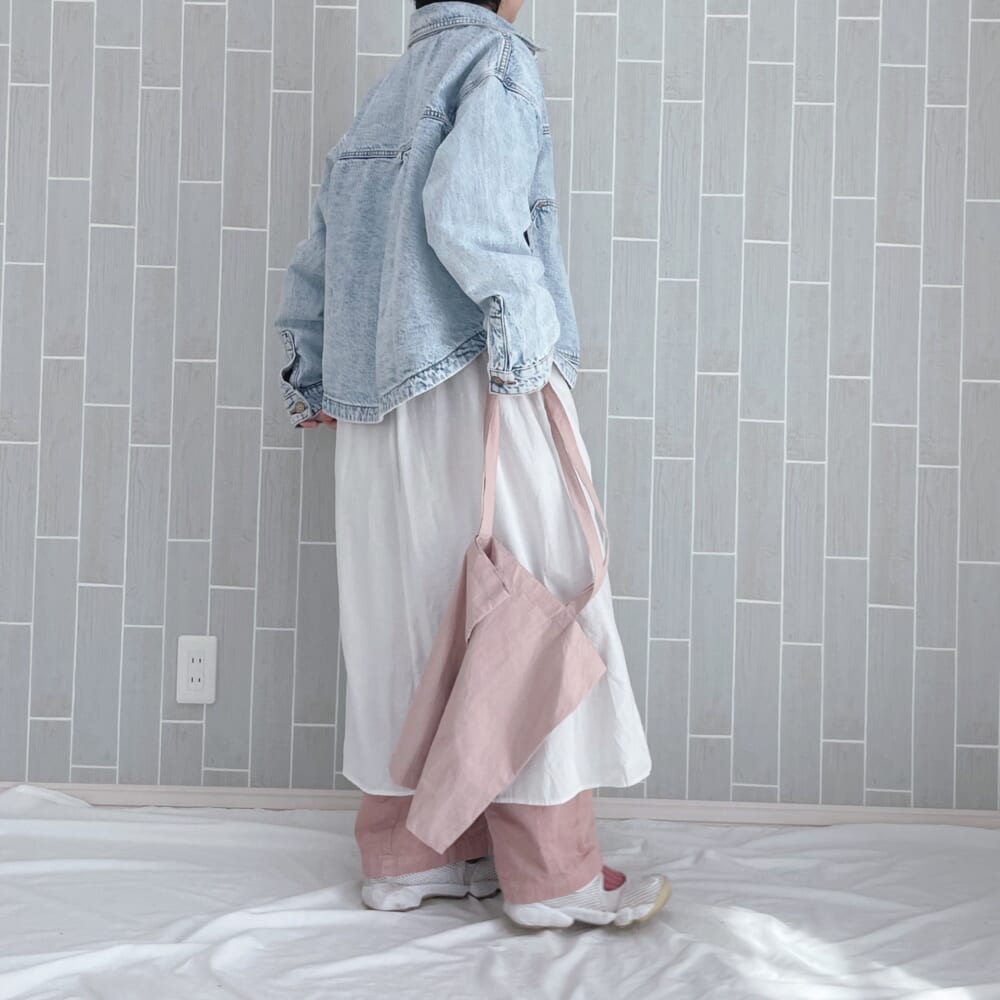 ZARA　デニムジャケット　春コーデ