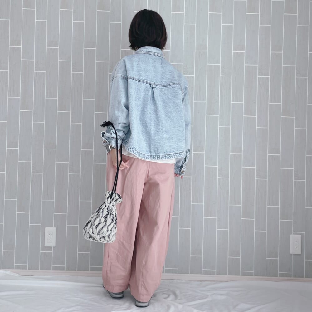 ZARA　デニムジャケット　春コーデ