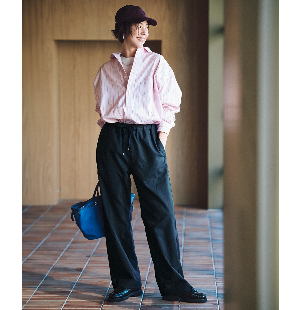 明日なに着る03102026のコーデ　モデル／浅見れいな