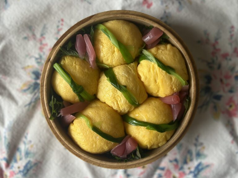 たま木工「お弁当箱 まる（しのぎ）」　icocoさん作のお弁当