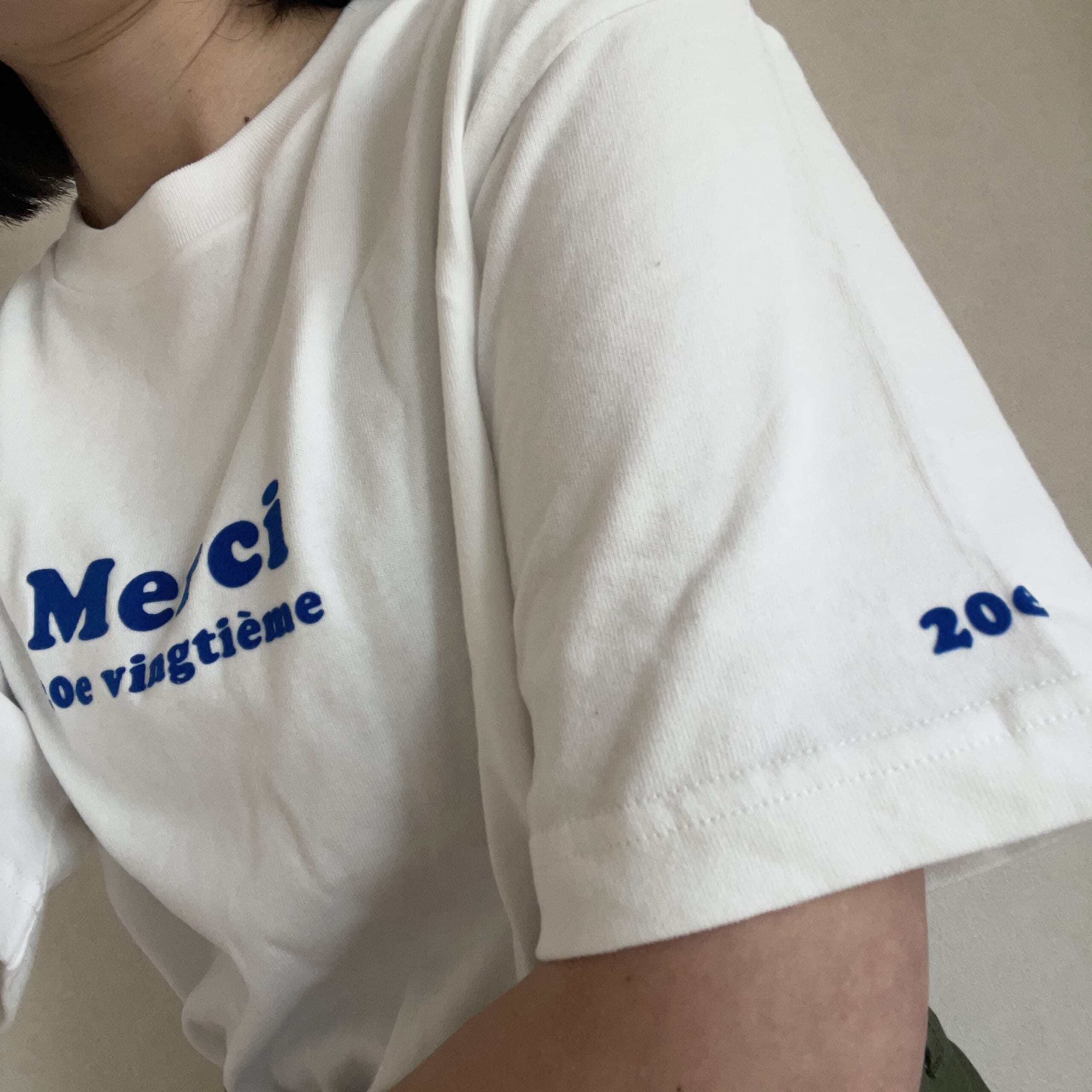 12closet
【洗える】USA コットン Merci Tシャツ