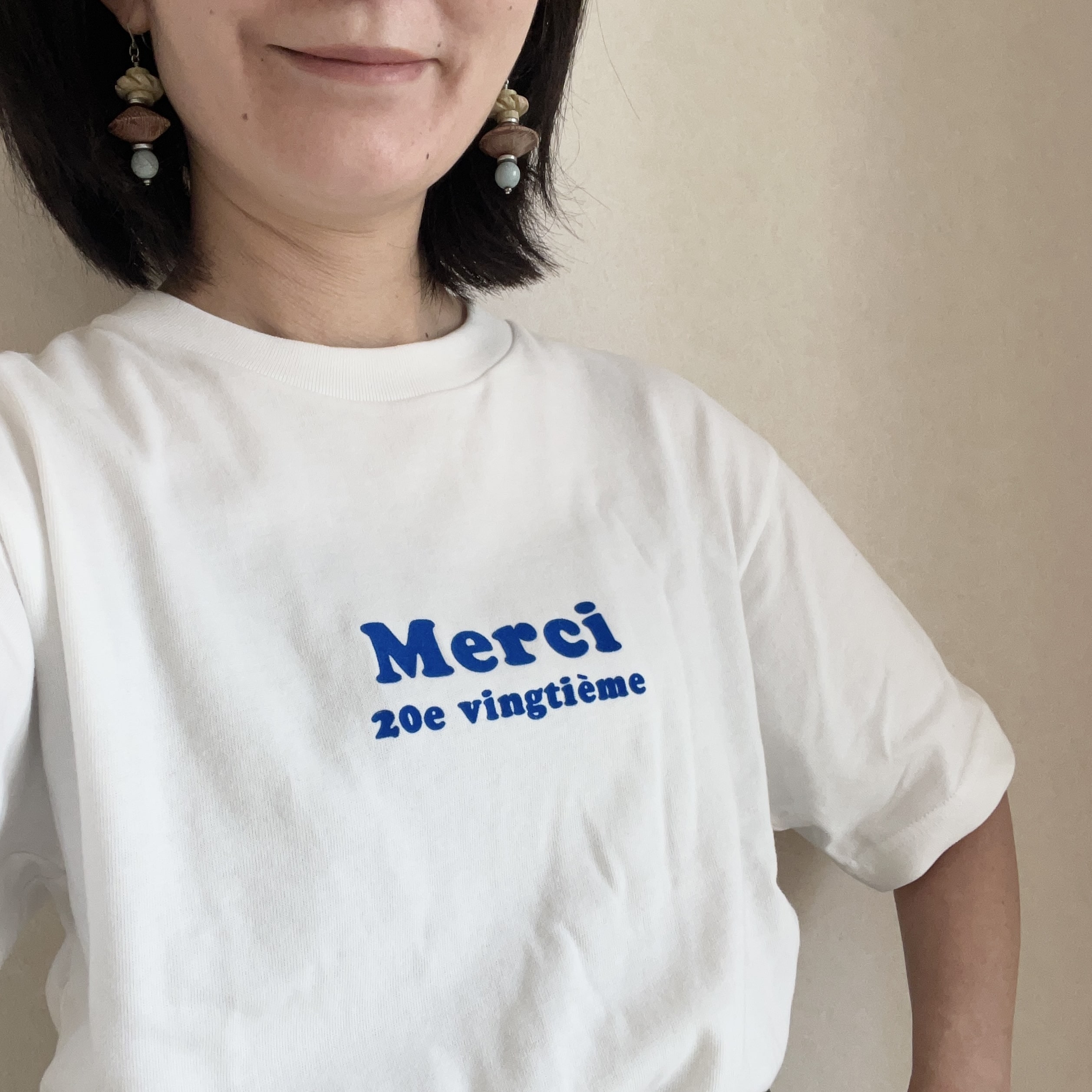 12closet
【洗える】USA コットン Merci Tシャツ